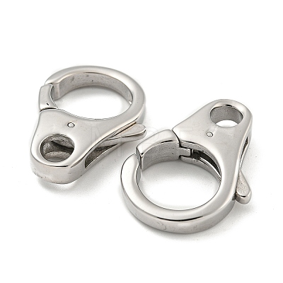 304 Stainless Steel Lobster Claw Clasps STAS-O002-02P-1