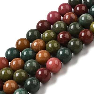 Dyed Natural Malaysia Jade Beads Strands G-G021-02B-15-1