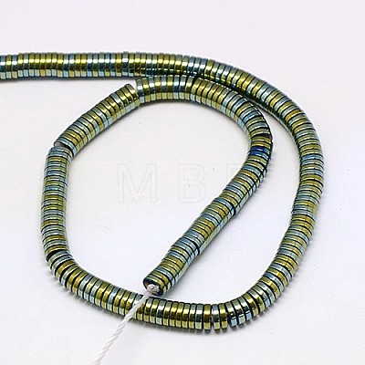 Electroplate Non-magnetic Synthetic Hematite Beads Strands G-J164A-4mm-08-1