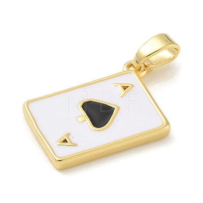 Brass Enamel Pendants KK-G517-06G-1