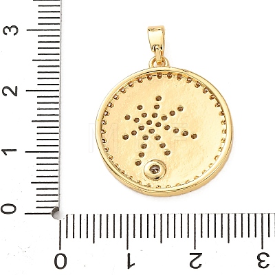 Brass Micro Pave Rhinestone Pendants KK-Z161-01G-03-1