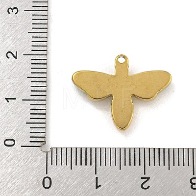 304 Stainless Steel Enamel Pendants STAS-M073-61G-1