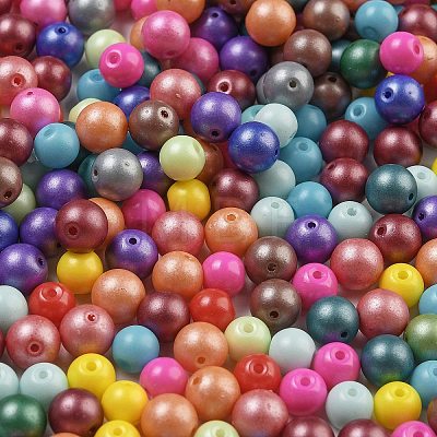 Baking Paint Glass Seed Beads SEED-A034-02A-1