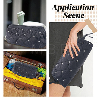 Cotton Cloth Hair Dryer Storage Zipper Bags AJEW-WH20054-331E-1