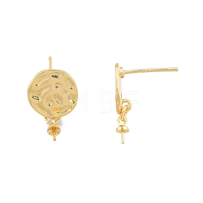 Brass Stud Earring Findings KK-I663-02G-1