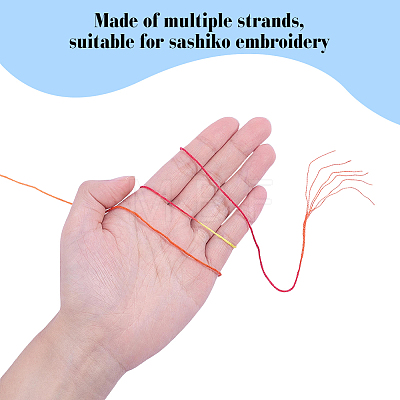 Segment Polyester Embroidery Floss OCOR-WH0120-71-1