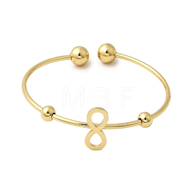 201 Stainless Steel Cuff Bangles BJEW-Z151-02G-01-1
