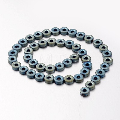 Electroplate Non-magnetic Synthetic Hematite Beads Strands G-F300-03B-F07-1