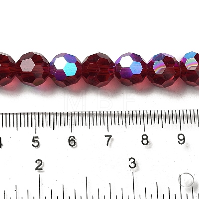 Electroplate Transparent Glass Beads Strands EGLA-A035-T10mm-L02-1