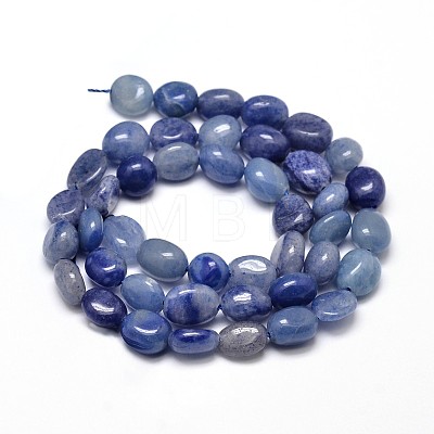 Natural Dumortierite Quartz Nuggets Beads Strands X-G-J335-34-1