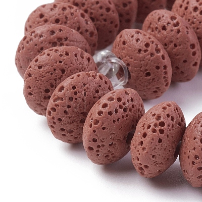 Natural Lava Rock Beads Strands G-F671-01B-10-1