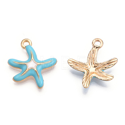 Alloy Enamel Pendants ENAM-T009-60A-RS-1