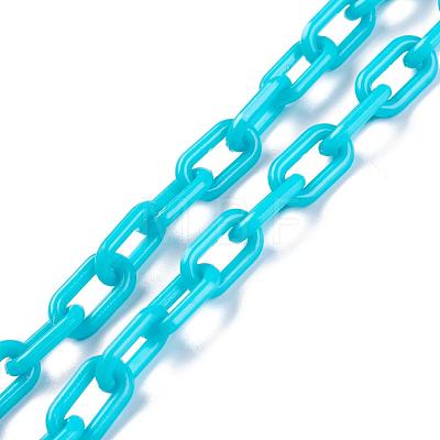 Opaque Acrylic Cable Chains SACR-N010-002C-1