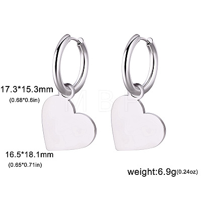304 Stainless Steel Hoop Earrings FS-WG6A0FB-09-1