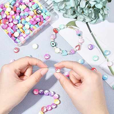  300Pcs Handmade Polymer Clay Beads CLAY-NB0001-59-1