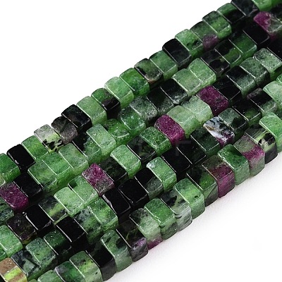 Natural Ruby in Zoisite Beads Strands G-N342-71-1