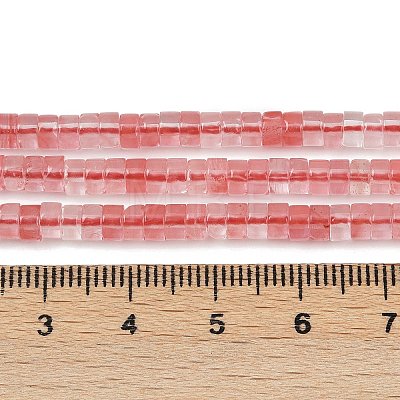 Cherry Quartz Glass Beads Strands G-H230-83-1