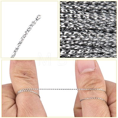 1mm Jewelry Braided Thread Metallic Threads MCOR-S002-02-1