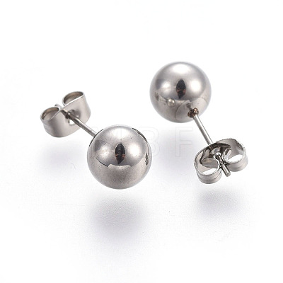 Adjustable 304 Stainless Steel Stud Earrings & Slider Necklaces Jewelry Sets SJEW-L136-13P-1