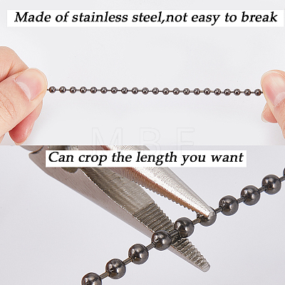Alloy Ceiling Fan Pull Chain Extenders FIND-WH0418-76B-1
