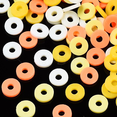 Handmade Polymer Clay Beads Strands CLAY-R089-6mm-T02B-09-1