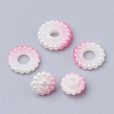 Imitation Pearl Acrylic Beads OACR-T004-12mm-14-1