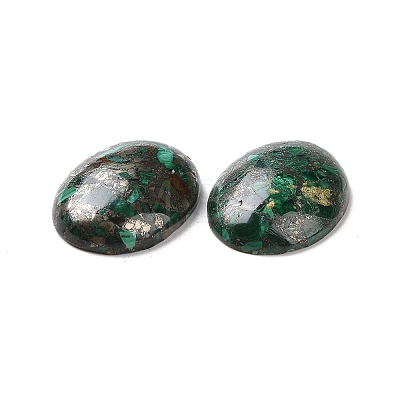 Natural Malachite Cabochons G-E464-42U-1