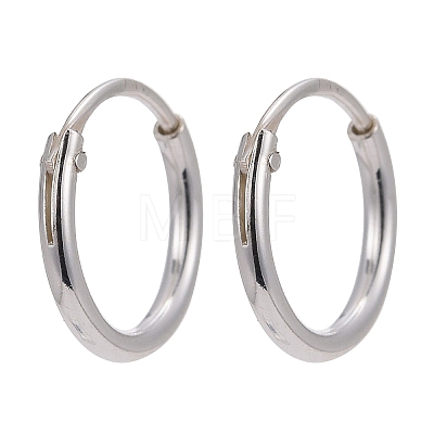 925 Sterling Silver Hoop Earring Findings STER-E062-05A-S-1