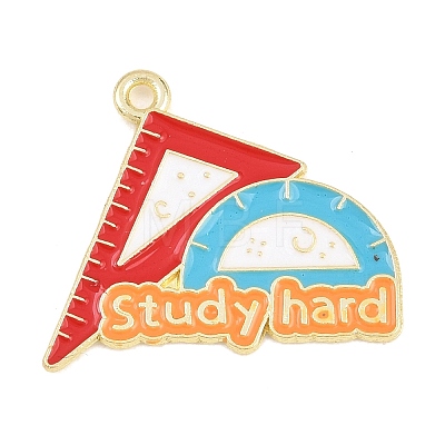 Back to School Alloy Enamel Pendants FIND-E054-02H-1