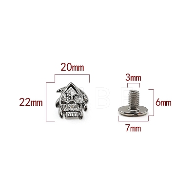 Zinc Alloy Decorative Buttons PW-WG6A501-33-1