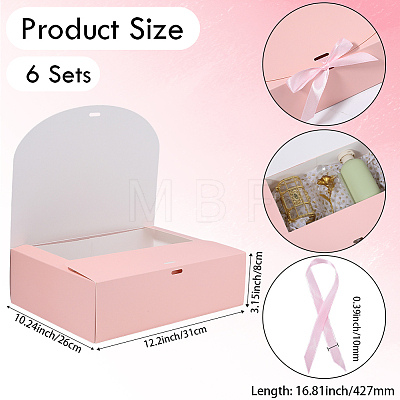 Folding Paper Gift Boxes with Ribbon CON-WH20001-11D-03-1