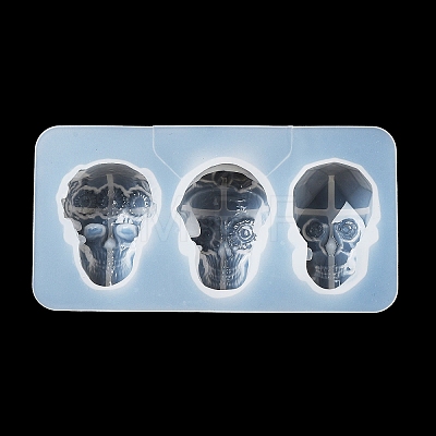 Halloween Theme Skull DIY Silicone Molds DIY-P078-01B-1