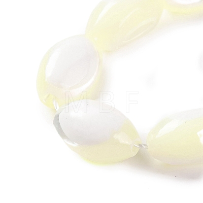 Natural Trochus Shell Oval Beads Strands BSHE-S304-07A-1