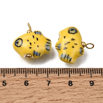 Handmade Porcelain Pendants PR-CBA0027-10G-04-1