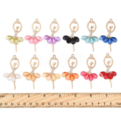 12Pcs 12 Colors Alloy Big Pendants FIND-FS0003-43-1