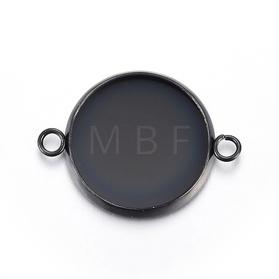 Stainless Steel Cabochon Connector Settings STAS-L211-04C-B-1