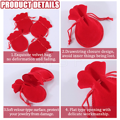 20Pcs Gourd Velvet Drawstring Bags TP-BBC0001-07A-01-1