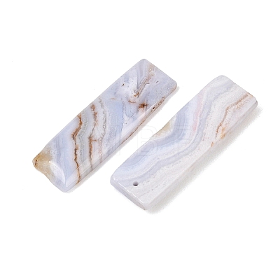 Natural Blue Lace Agate Pendants G-K381-19B-1