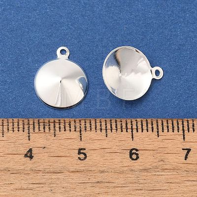 Ion Plating(IP) 304 Stainless Steel Pendant Pointed Back Rhinestone Settings STAS-U025-05C-S-1