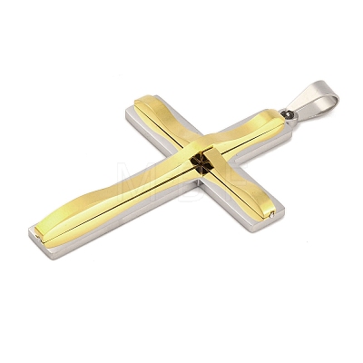 PVD Vacuum Plating 304 Stainless Steel Big Pendants STAS-Z080-13GP-1