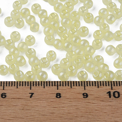 6/0 Imitation Jade Glass Seed Beads X1-SEED-N004-006-08-1