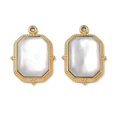 Natural Freshwater Shell Pendants STAS-G397-10G-01-1