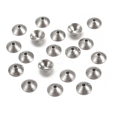 Tarnish Resistant 304 Stainless Steel Bead Caps STAS-I019-4mm-1