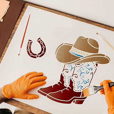 Plastic Reusable Drawing Painting Stencils Templates DIY-WH0172-527-1