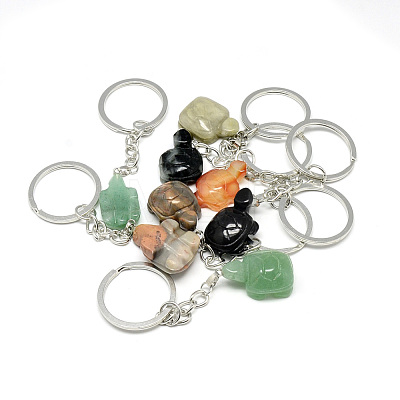 Synthetic & Natural Gemstone Keychain KEYC-S253-05-1