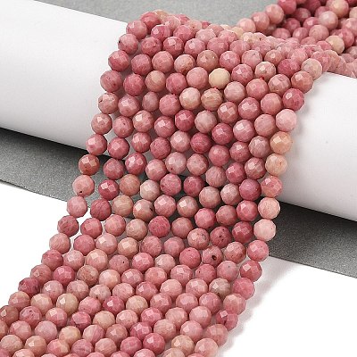 Natural Rhodochrosite Beads Strands G-E411-11A-4mm-1