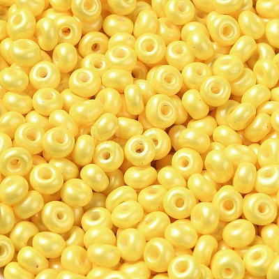 Baking Paint Luster Glass Seed Beads SEED-B001-04A-06-1