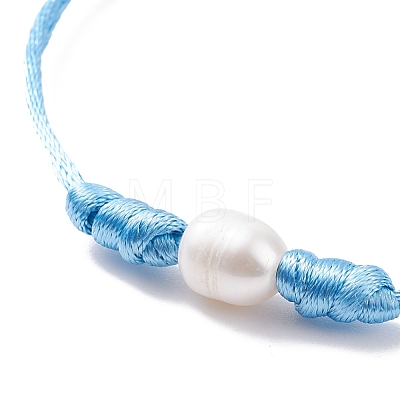 Natural Pearl Beaded Bracelet BJEW-JB08161-1