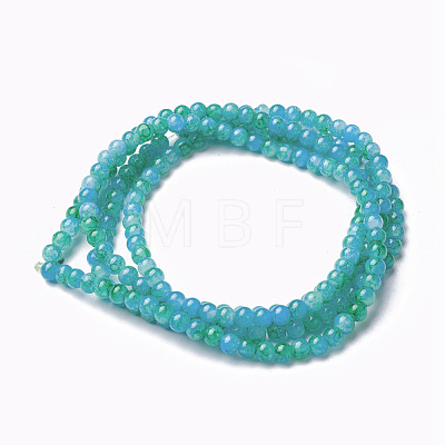 Spray Painted Glass Beads Strands GLAA-A038-A-46-1