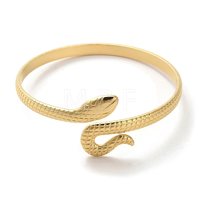 Golden 304 Stainless Steel Cuff Bangle for Women BJEW-C050-02B-G-1